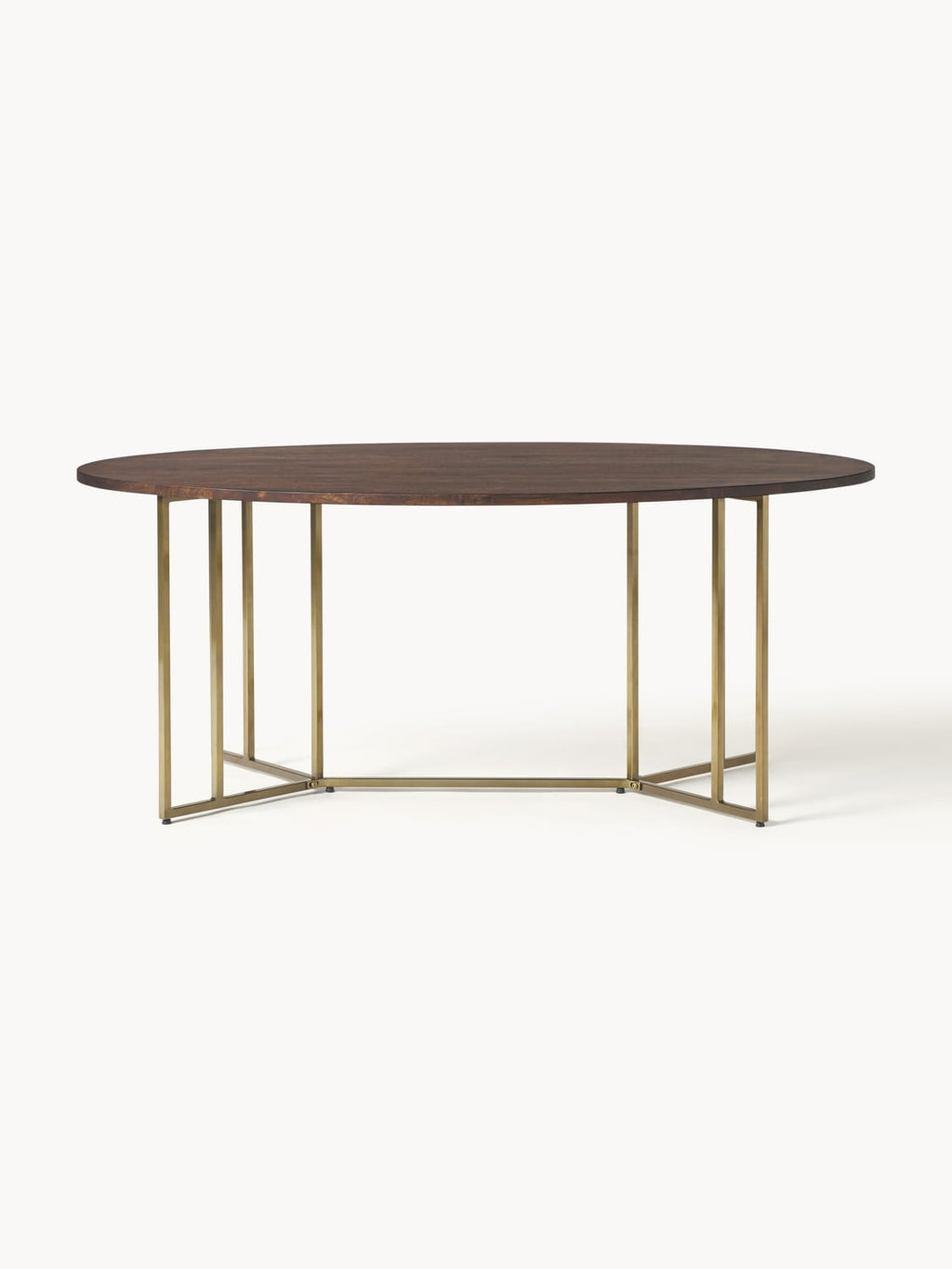 Luca Oval Dining Table in Mango Wood, in various sizes — Oatmeal