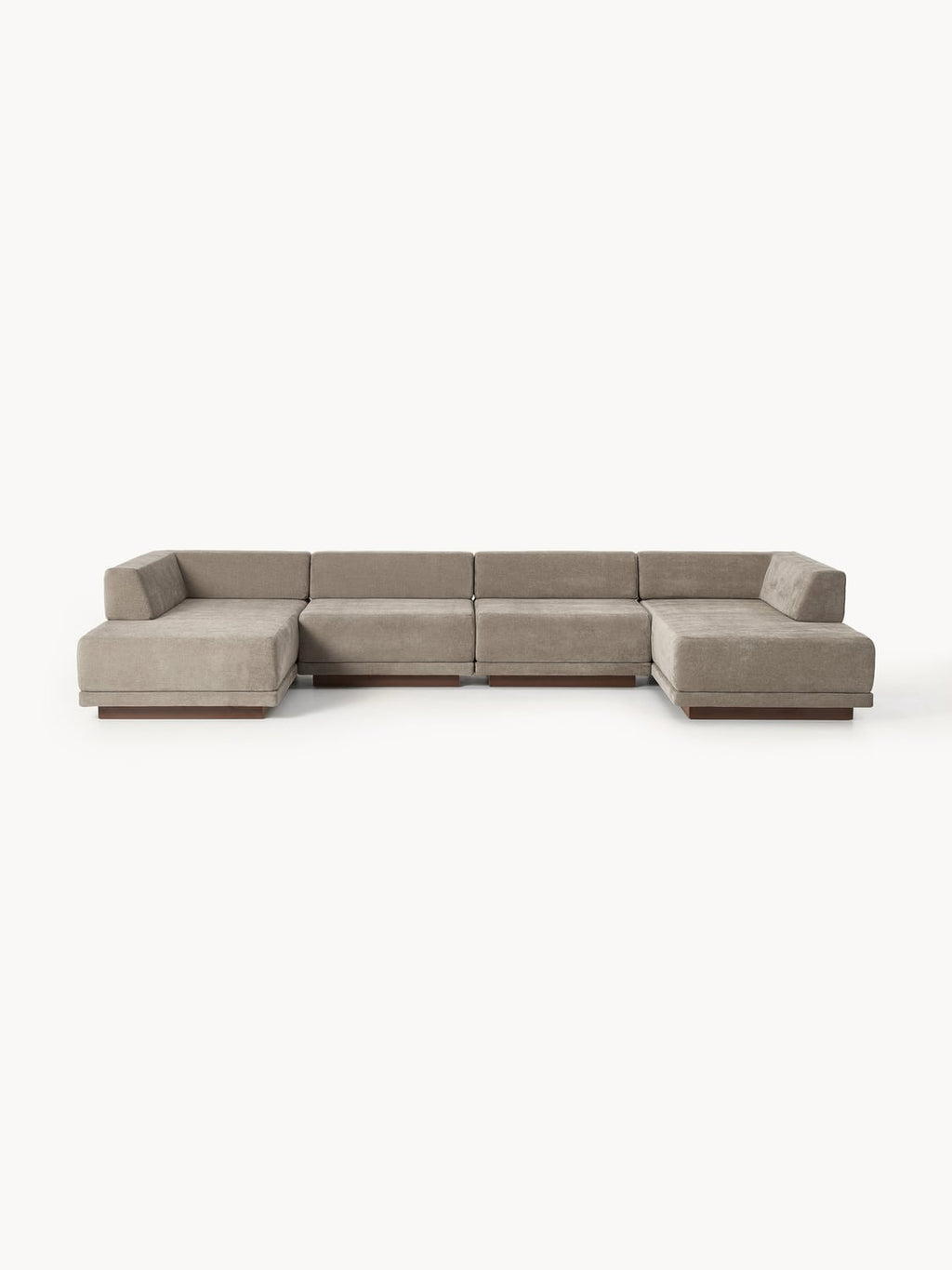 Colin Large Modular Sofa (4-seater) — Warm Grey