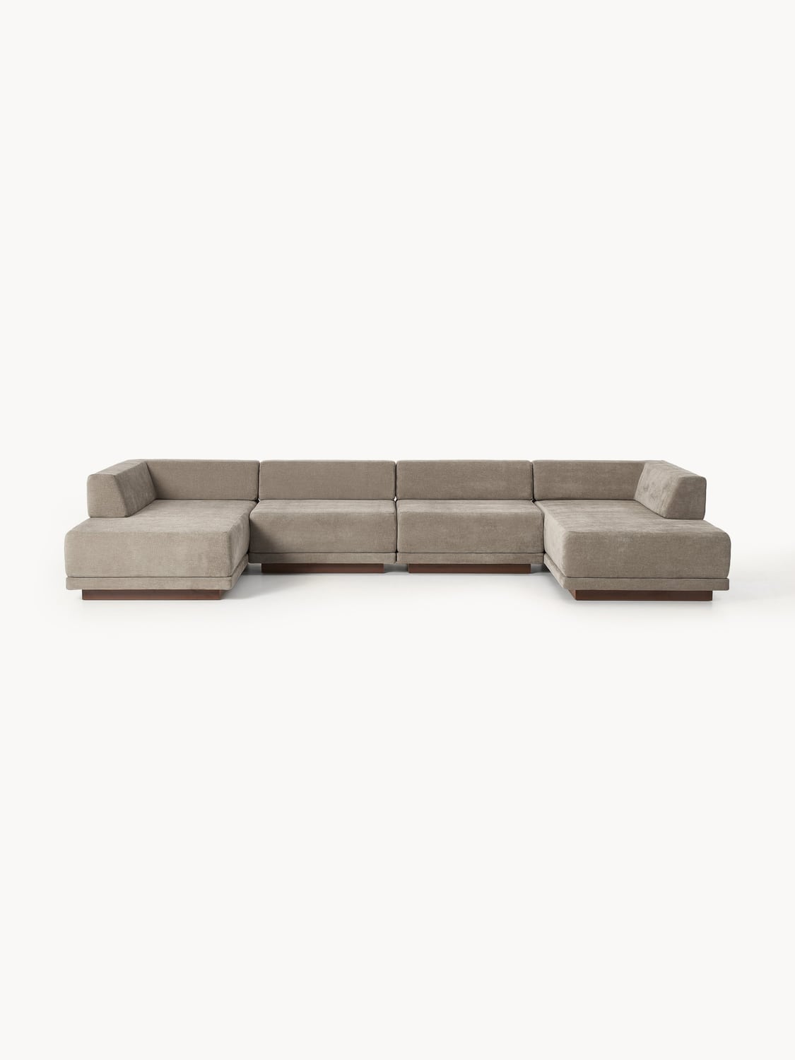 Colin Large Modular Sofa (4-seater) — Warm Grey