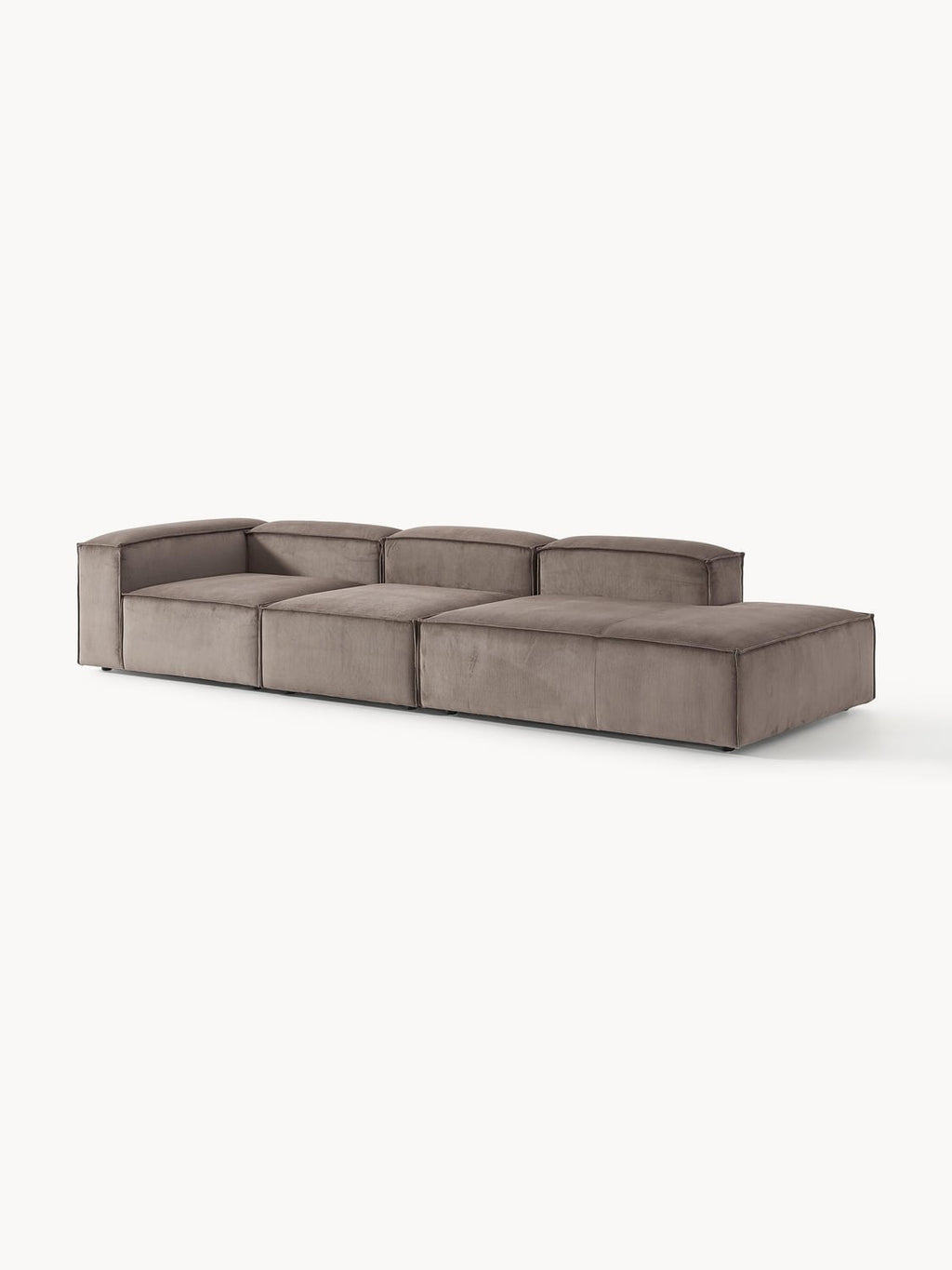 Lennon Modular XL Ottoman in Corduroy — Taupe