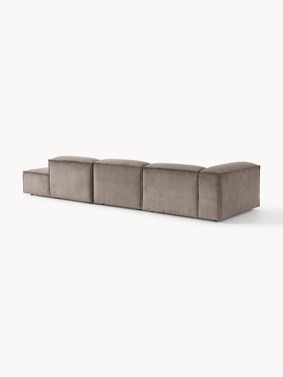 Lennon Modular XL Ottoman in Corduroy — Taupe