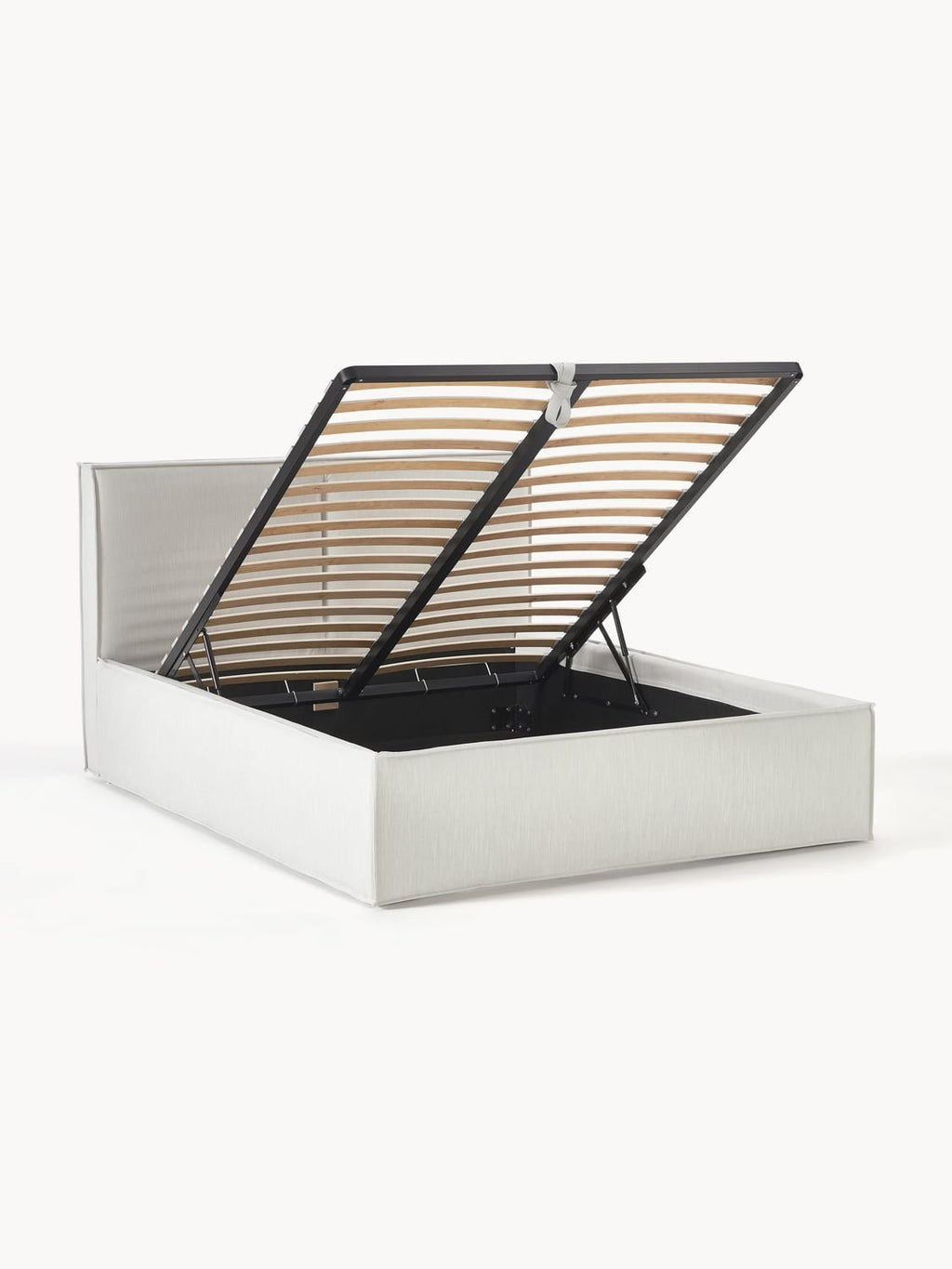 Dream Upholstered Bed with Storage — Light Grey