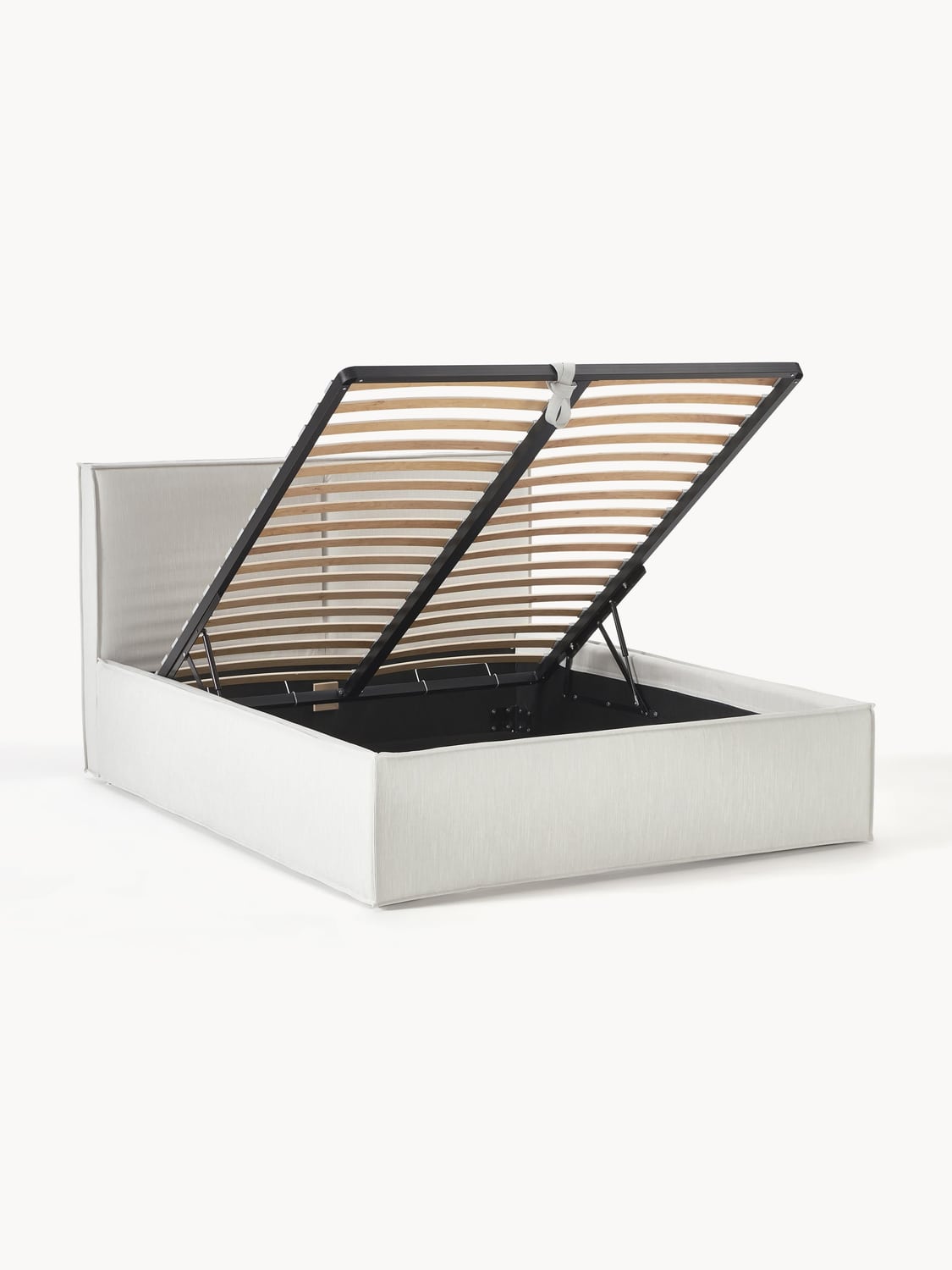 Dream Upholstered Bed with Storage — Light Grey