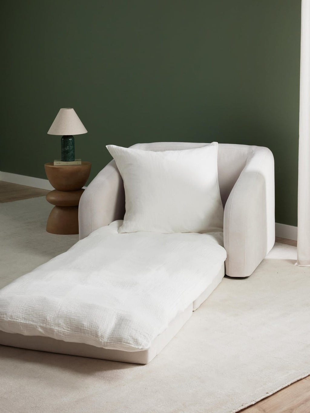 Eliot Sleeper Chair — Oatmeal