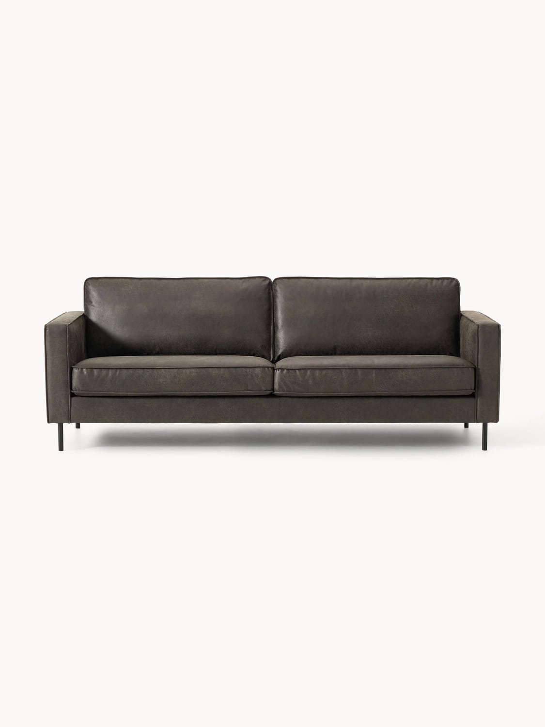 Hunter Leather-Sofa (3-seater) — Green