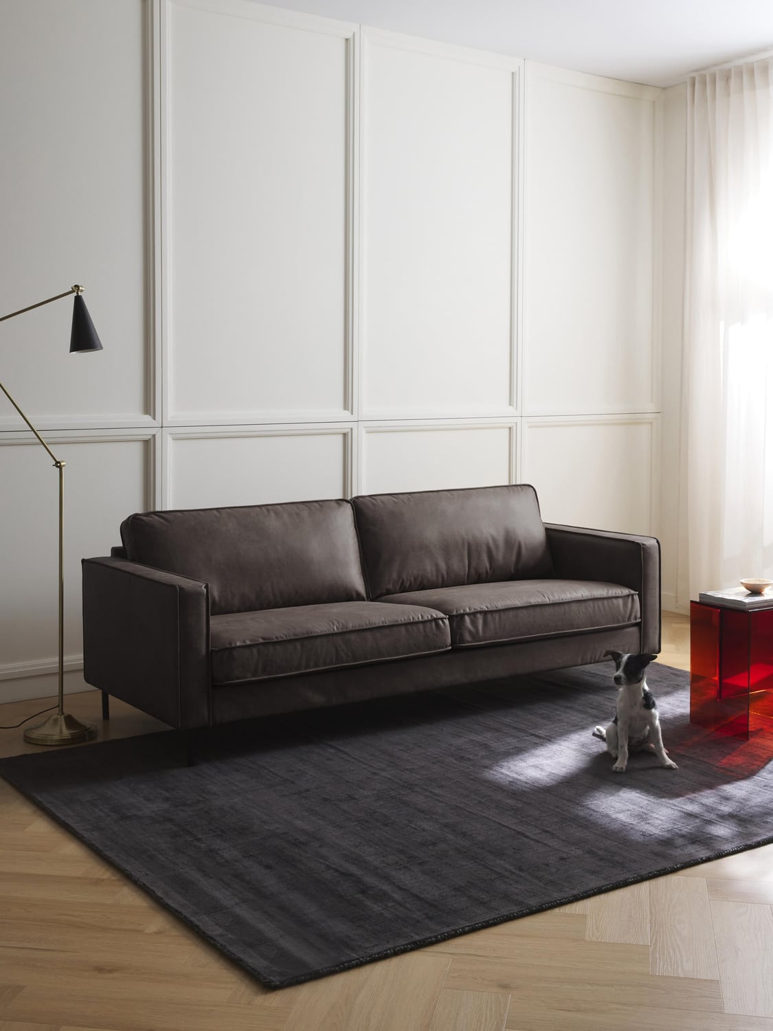 Hunter Leather-Sofa (3-seater) — Green