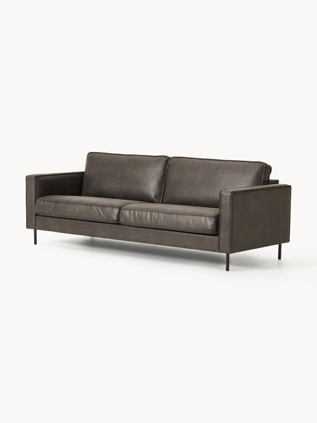 Hunter Leather-Sofa (3-seater) — Green