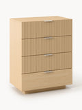 Sato Wood-Chest of Drawers — Taupe