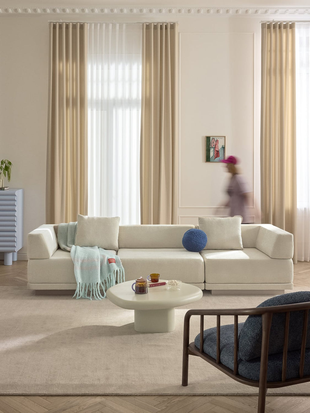 Colin Modular Sofa (4-seater) — Off-White