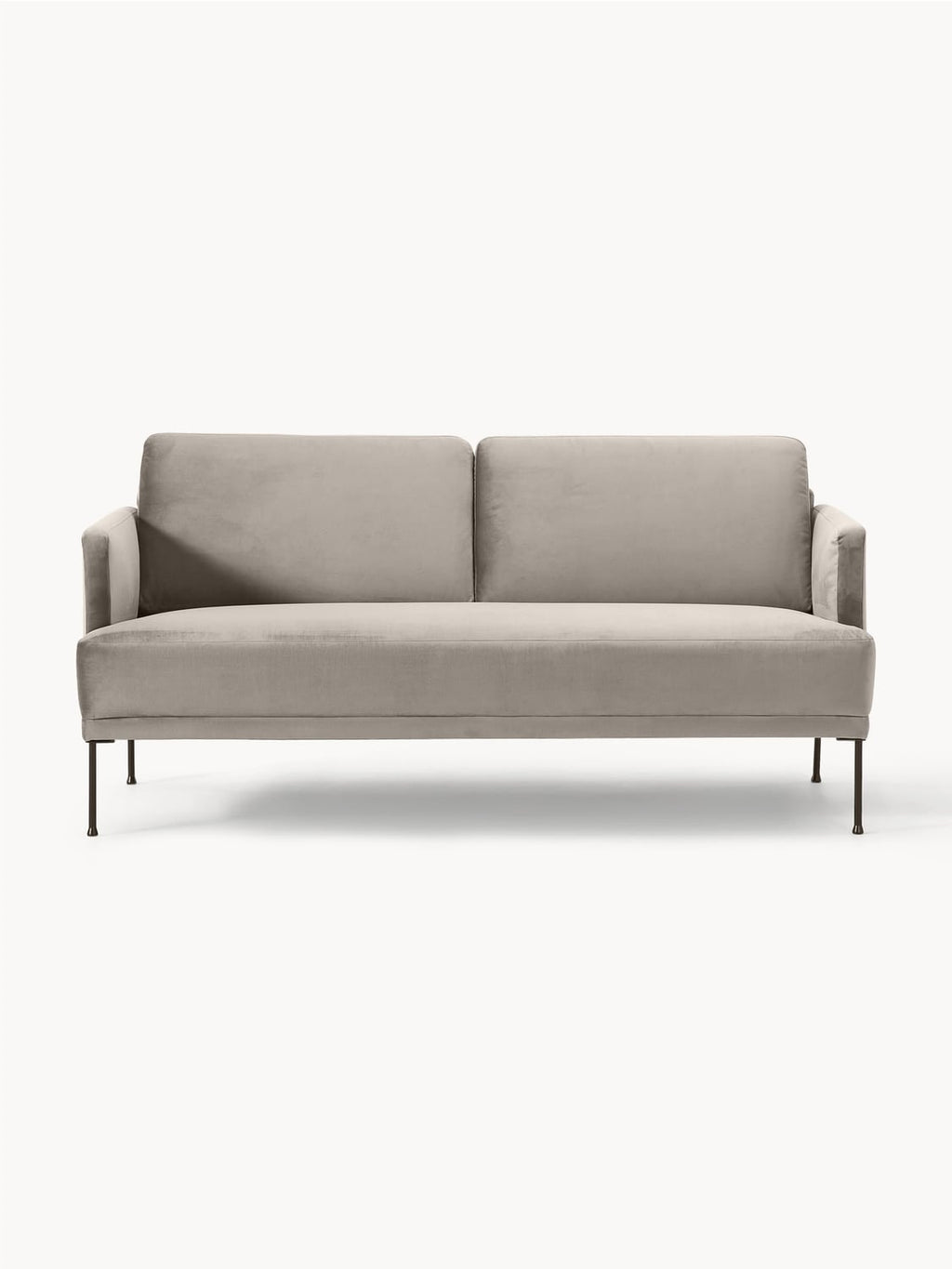 Fluente Velvet-Sofa (2-seater) — Sage