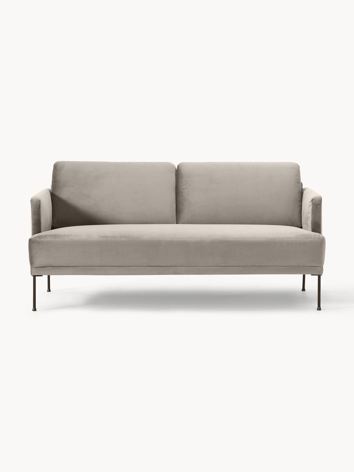 Fluente Velvet-Sofa (2-seater) — Sage
