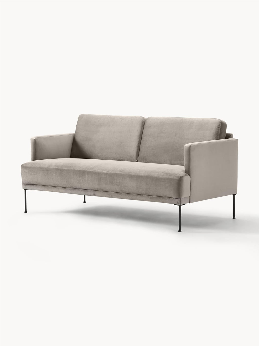 Fluente Velvet-Sofa (2-seater) — Sage