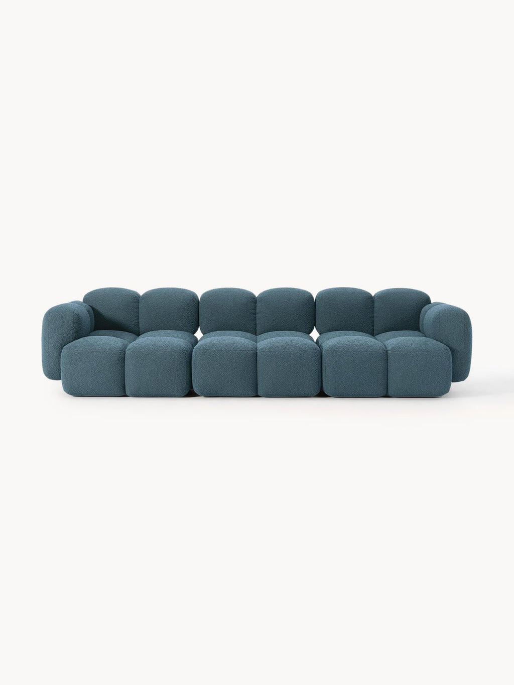 Tayla Modular Sofa (4-seater) in Bouclé — Dark Grey