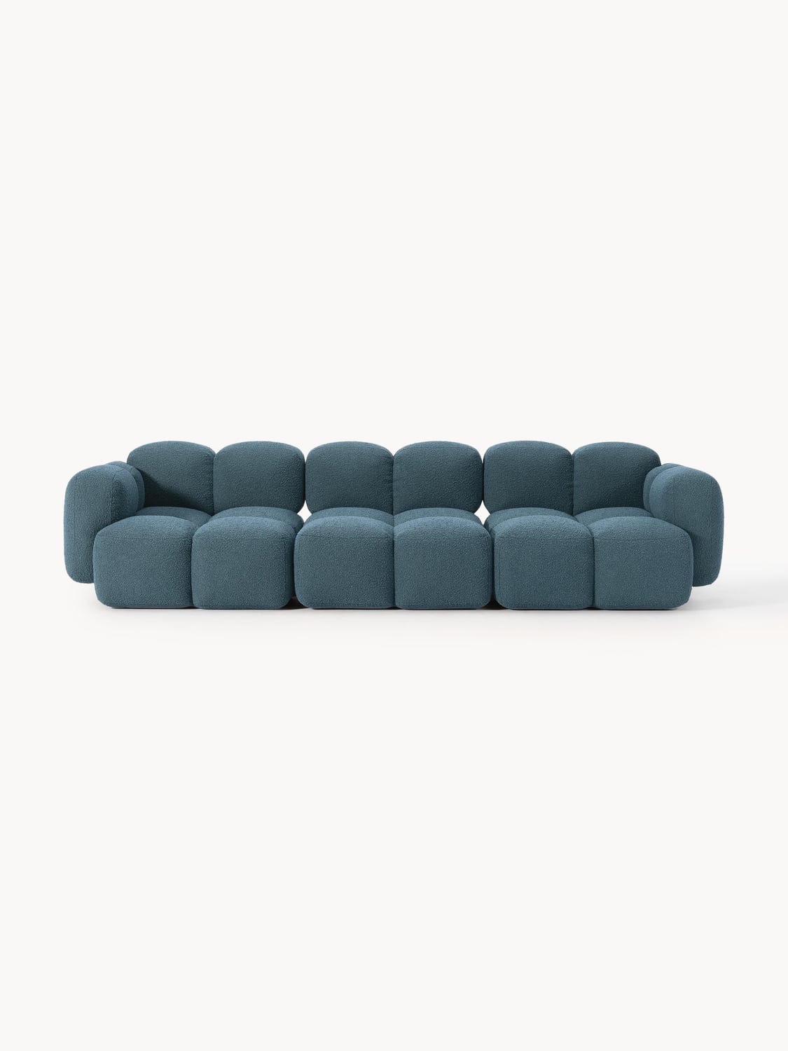 Tayla Modular Sofa (4-seater) in Bouclé — Dark Grey
