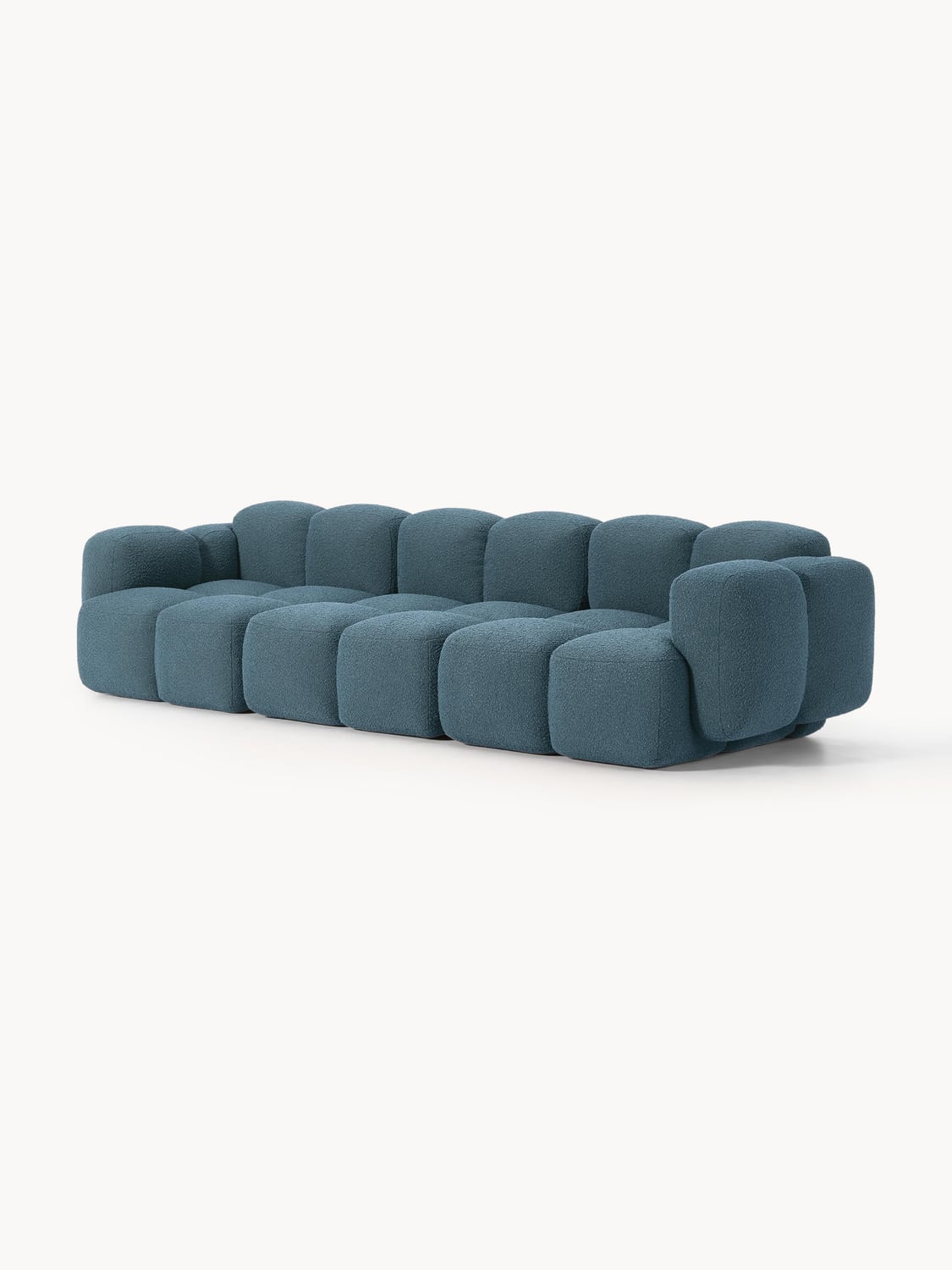 Tayla Modular Sofa (4-seater) in Bouclé — Dark Grey