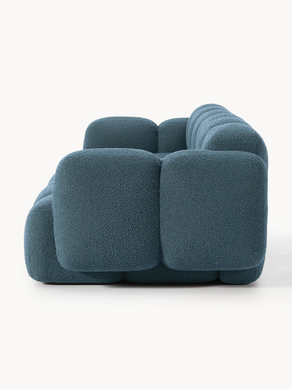 Tayla Modular Sofa (4-seater) in Bouclé — Dark Grey