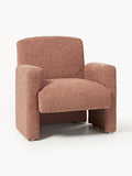Aven Bouclé Lounge Chair — Caramel