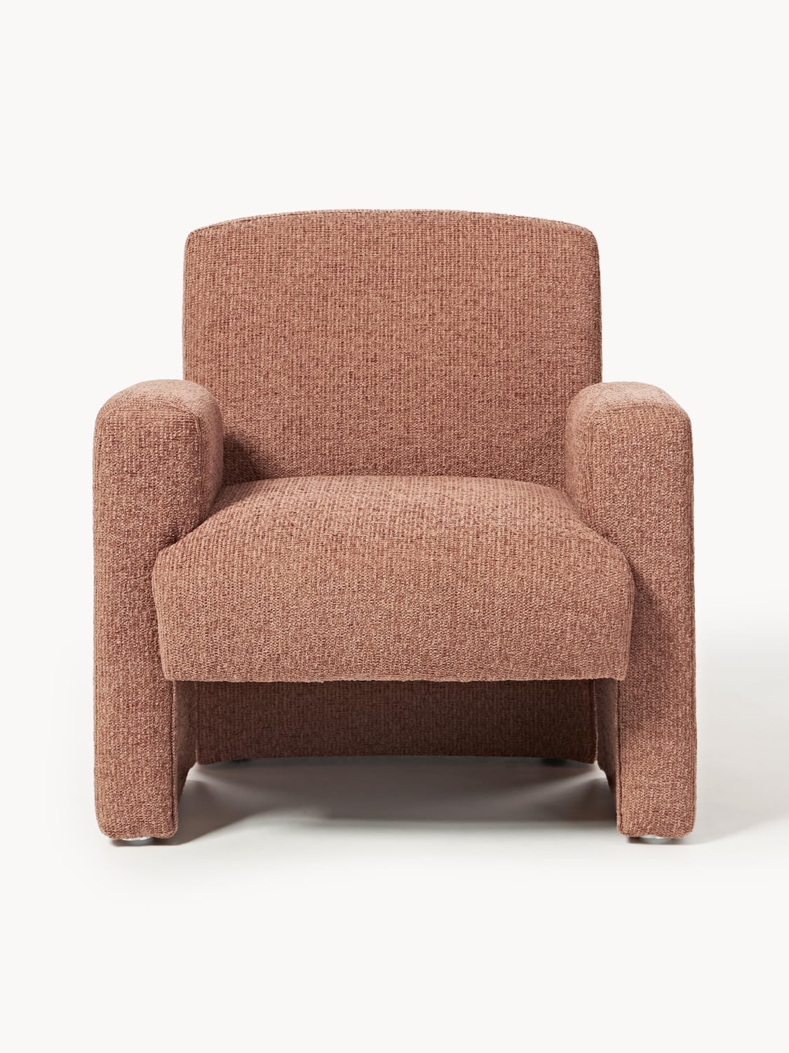 Aven Bouclé Lounge Chair — Caramel