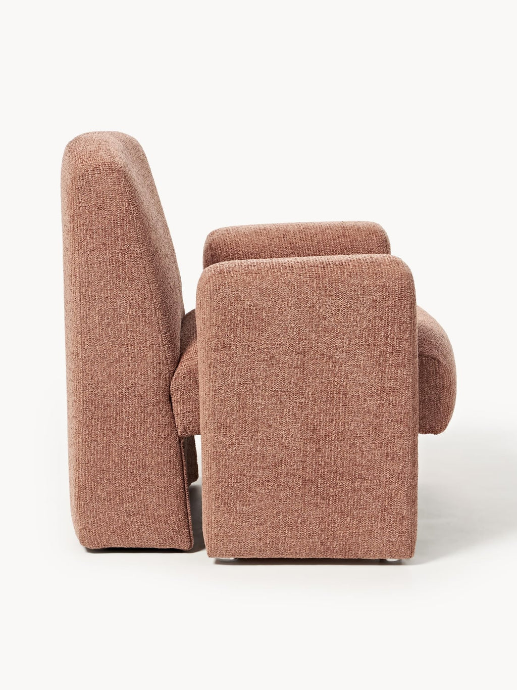 Aven Bouclé Lounge Chair — Caramel