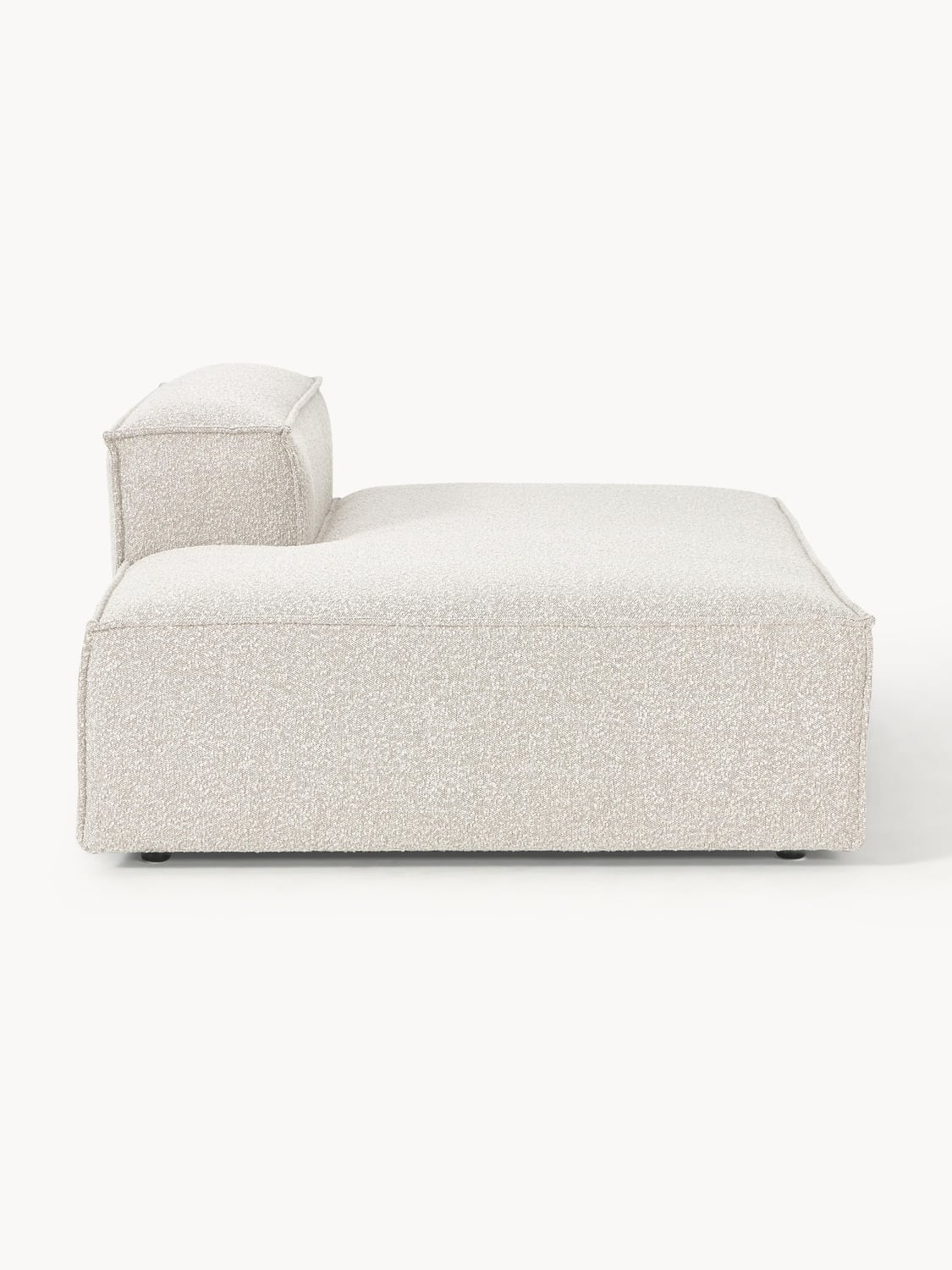 Lennon Ottoman Module in Bouclé — Off-White