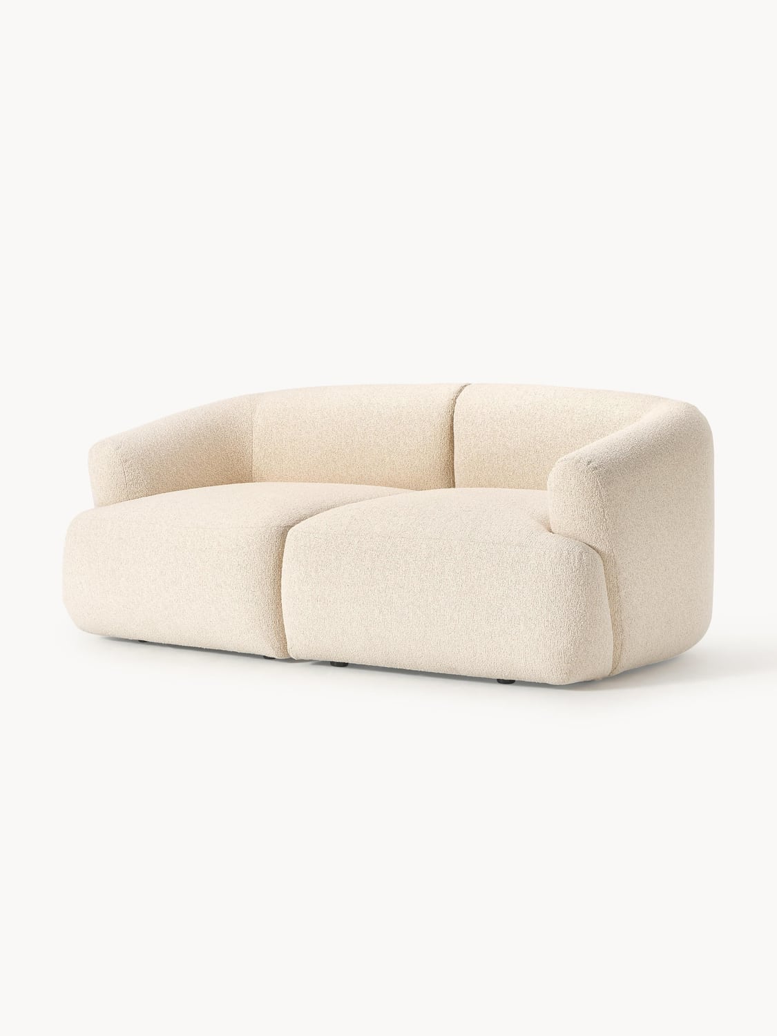 Sofia Modular Bouclé Sofa (2-seater) — Blush