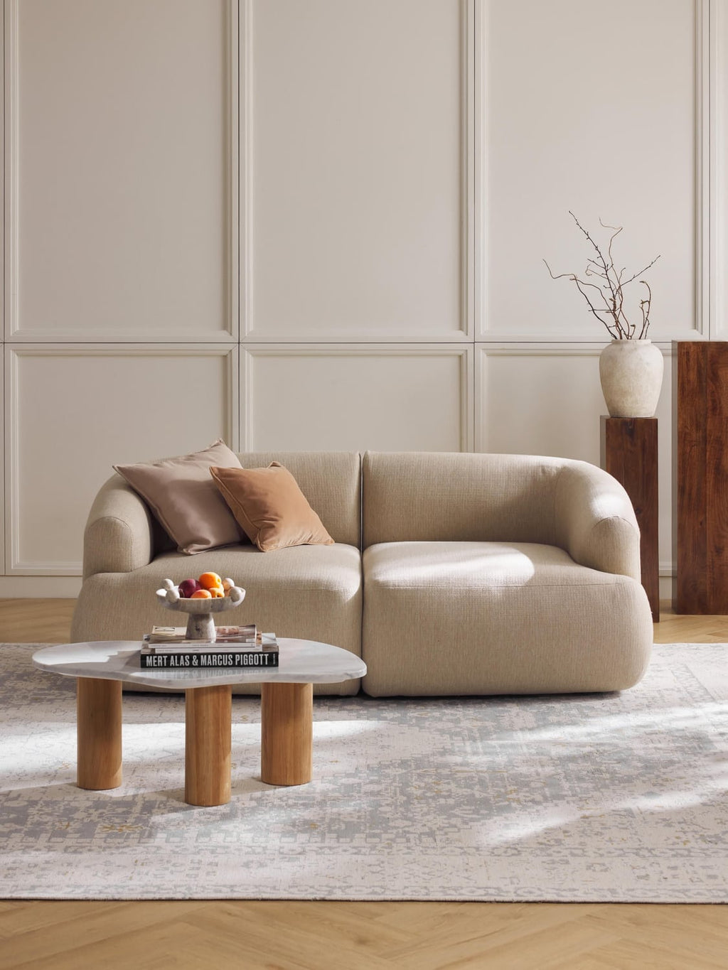 Sofia Modular Sofa (2-seater) — Oatmeal