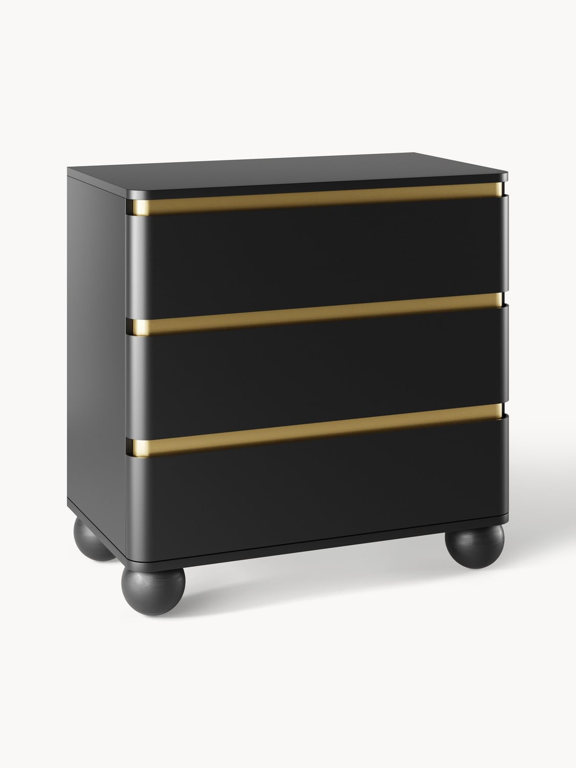 Bumba Chest of Drawers with Ball Feet — Charcoal