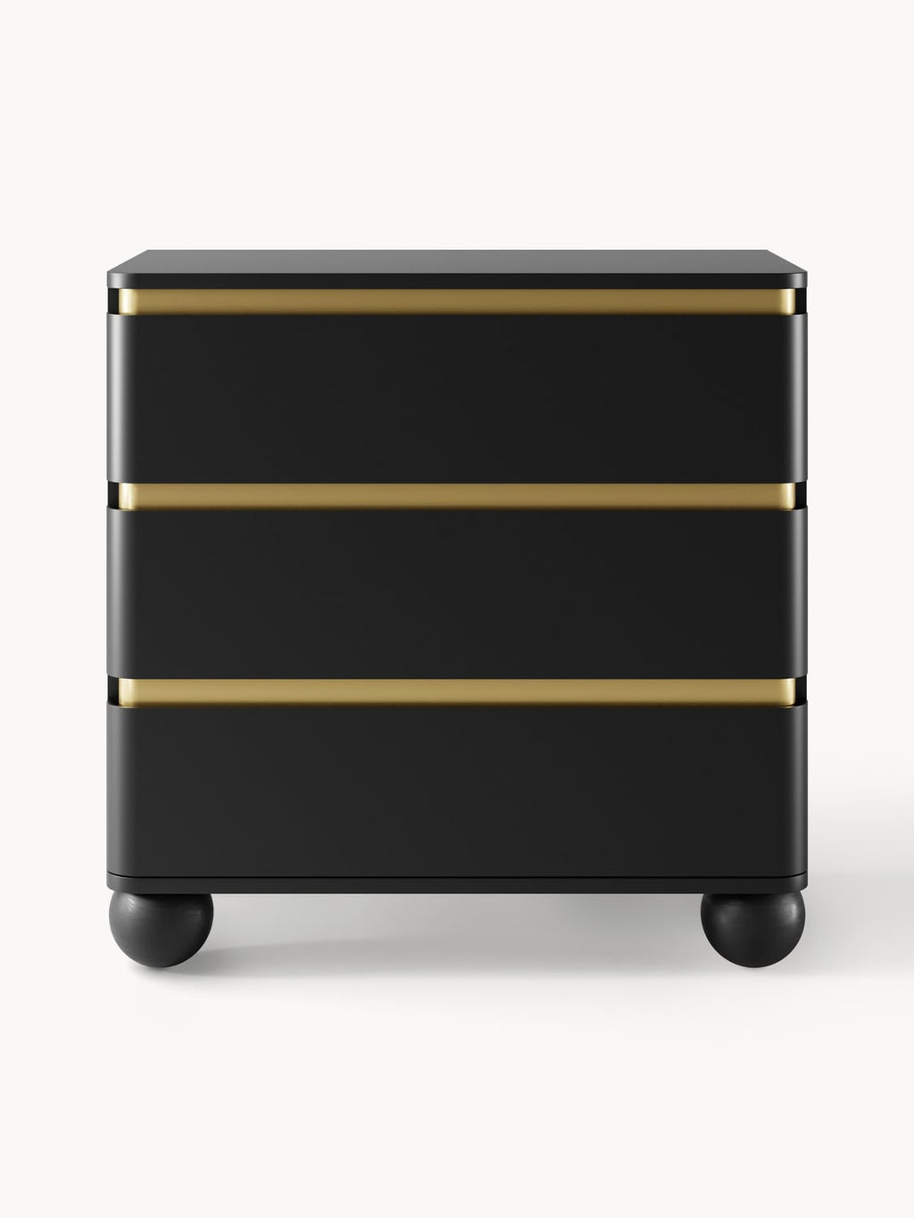Bumba Chest of Drawers with Ball Feet — Charcoal