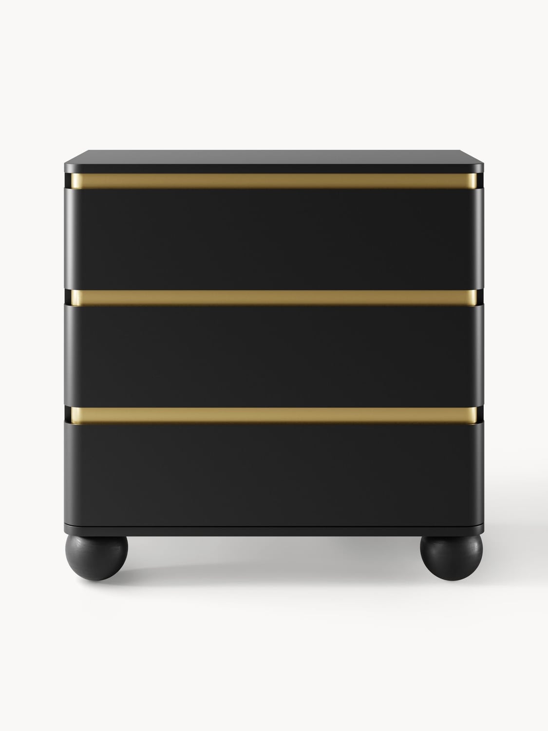 Bumba Chest of Drawers with Ball Feet — Charcoal