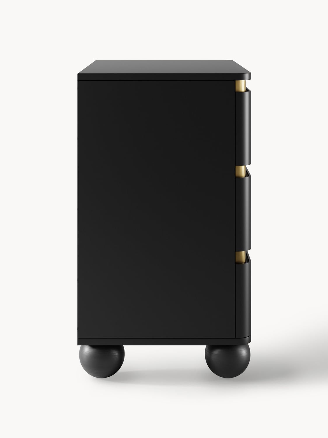 Bumba Chest of Drawers with Ball Feet — Charcoal
