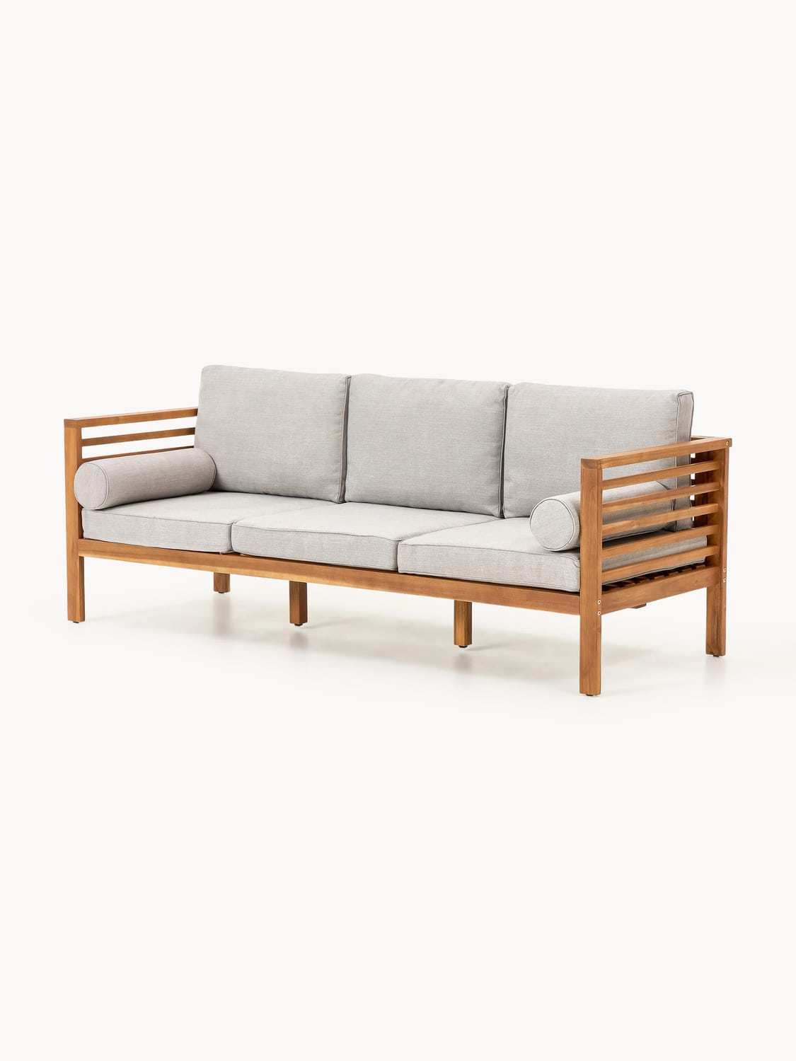 Bo Garden Lounge Sofa (3-seater) in Acacia — Sand Beige