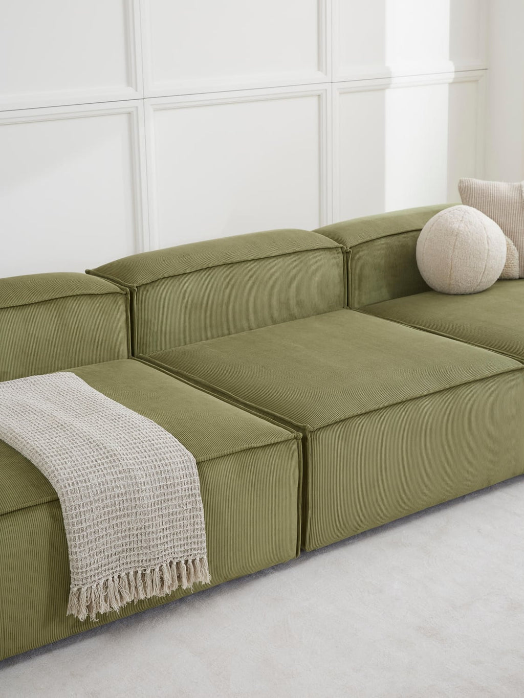 Lennon Middle Module in Corduroy — Taupe