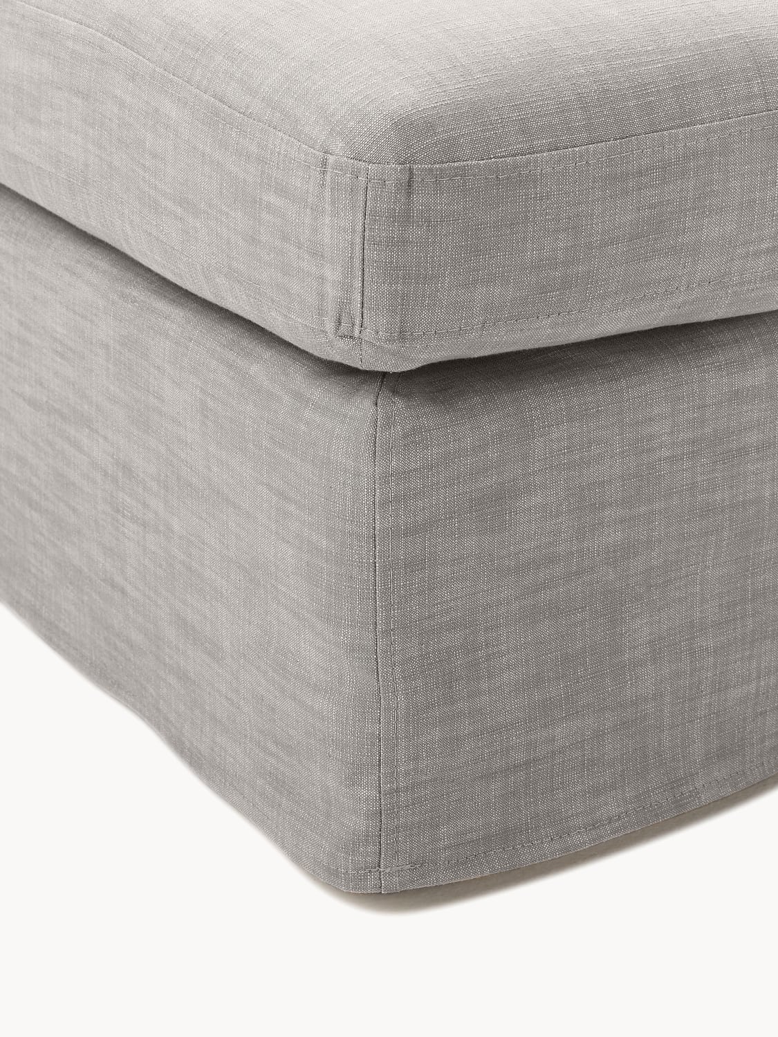 Russell Sofa Ottoman with removable covers — Grey