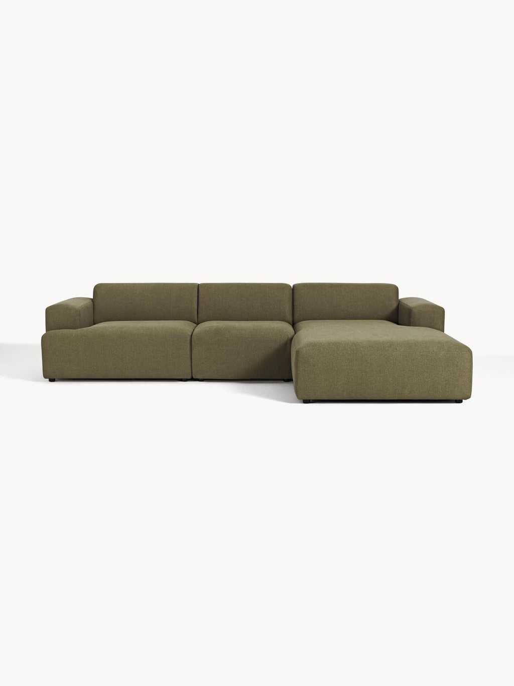 Melva Corner Sofa (4-seater) — Olive