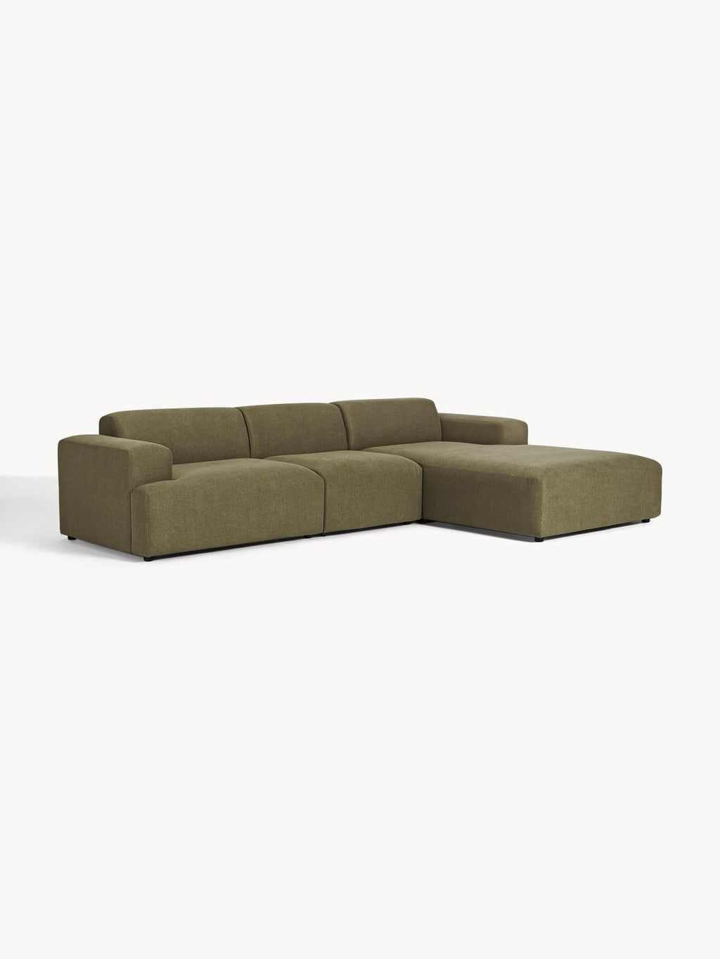 Melva Corner Sofa (4-seater) — Olive