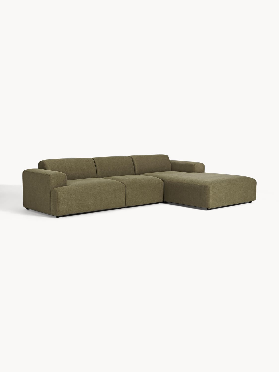 Melva Corner Sofa (4-seater) — Olive