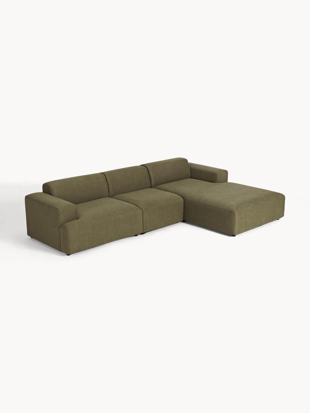 Melva Corner Sofa (4-seater) — Olive