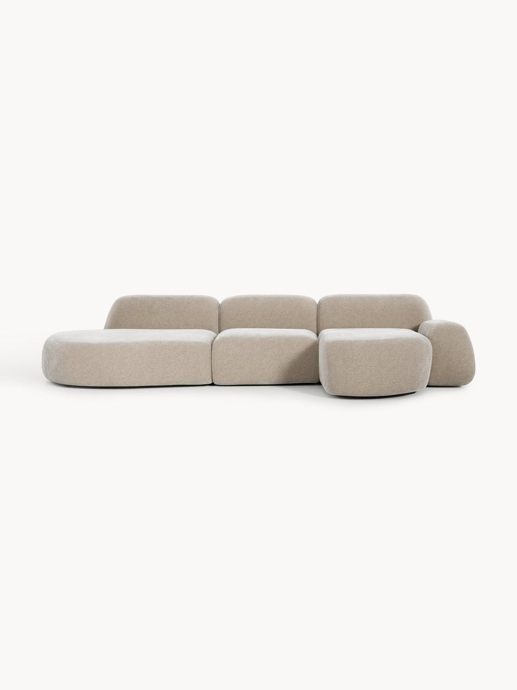 Wolke Modular Corner Sofa (4-seater) with Chaise Longue — Oatmeal