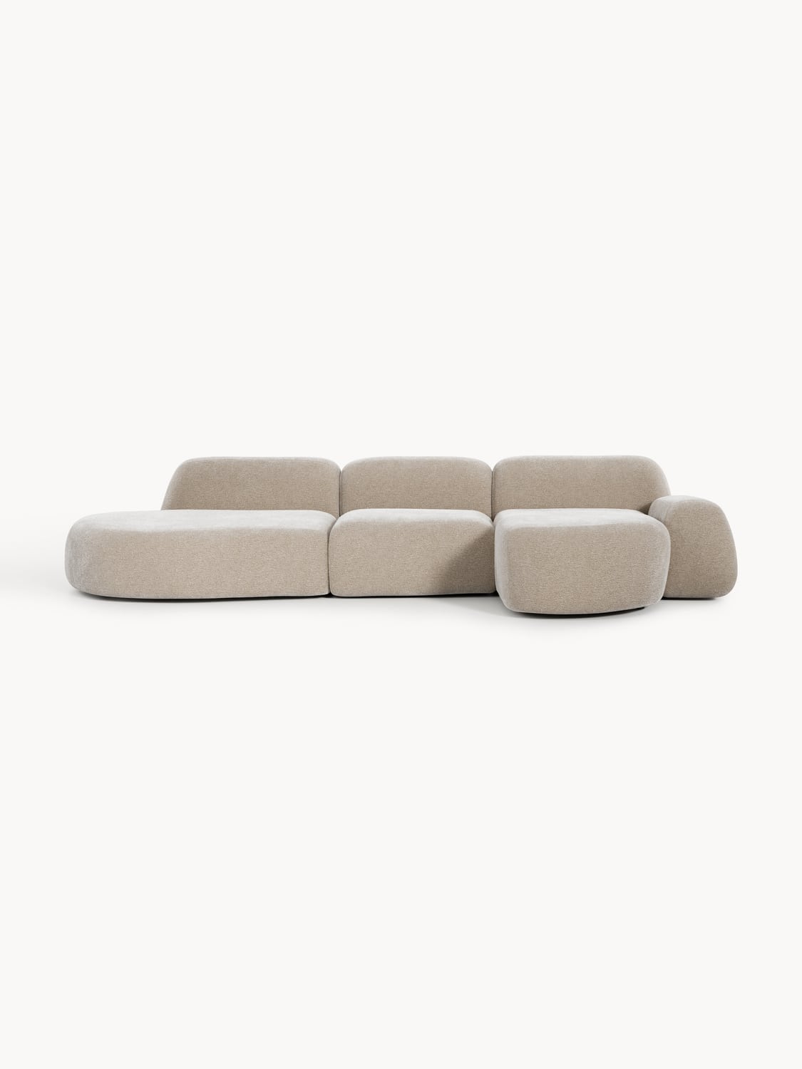 Wolke Modular Corner Sofa (4-seater) with Chaise Longue — Oatmeal