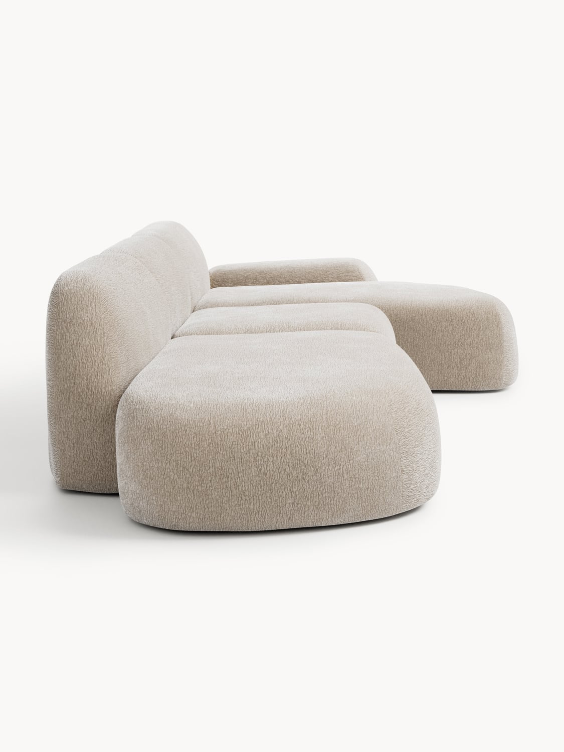 Wolke Modular Corner Sofa (4-seater) with Chaise Longue — Oatmeal