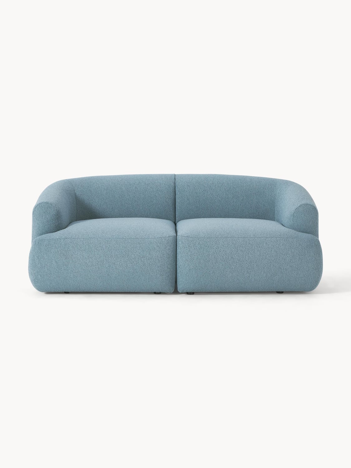 Sofia Modular Bouclé Sofa (2-seater) — Grey