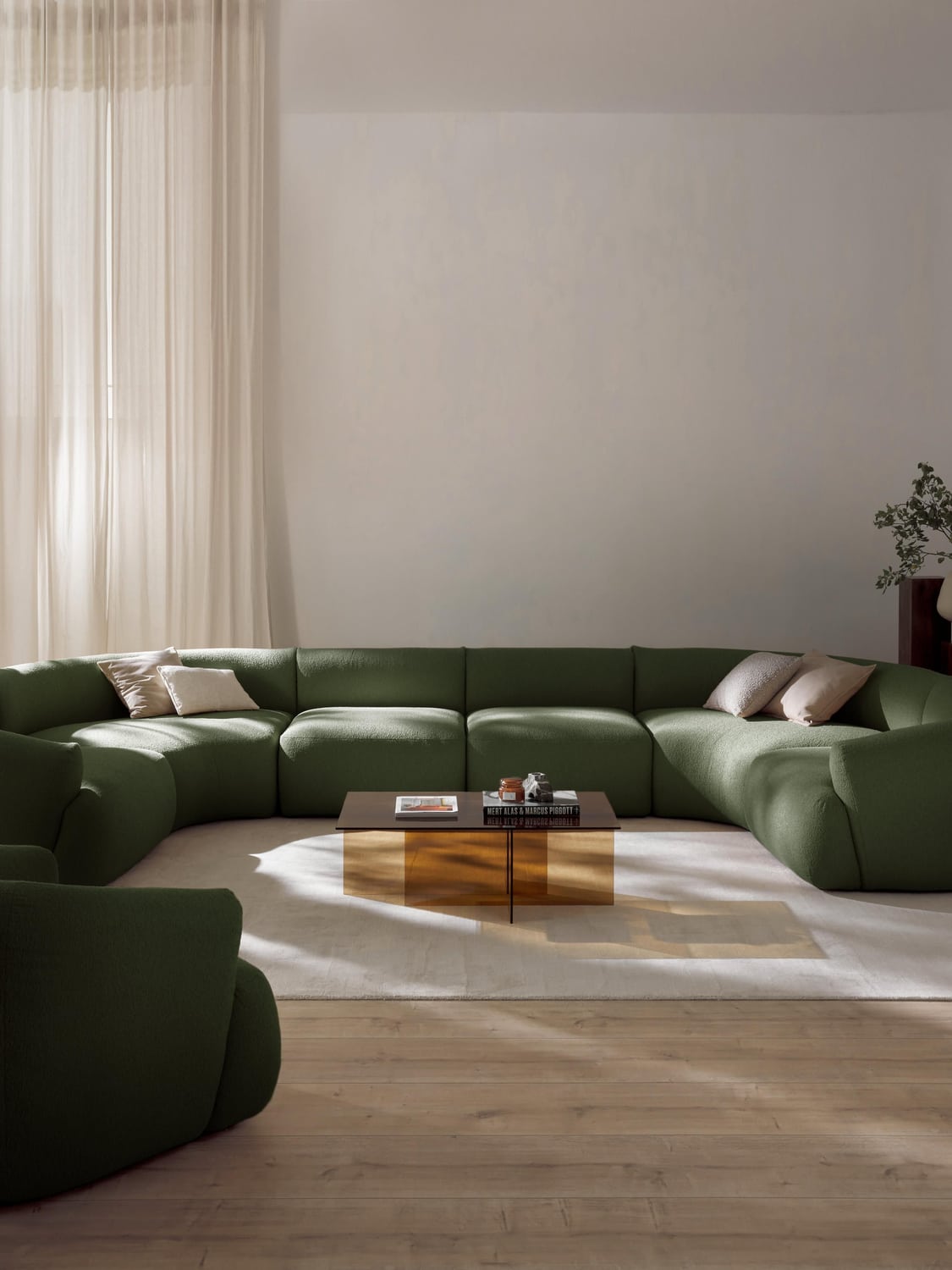 Sofia Modular Bouclé XL Sofa — Green