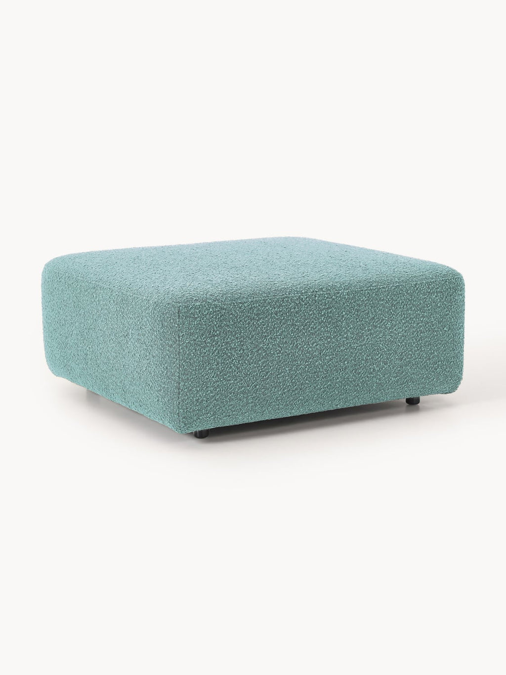 Anton Bouclé Sofa Ottoman — Grey