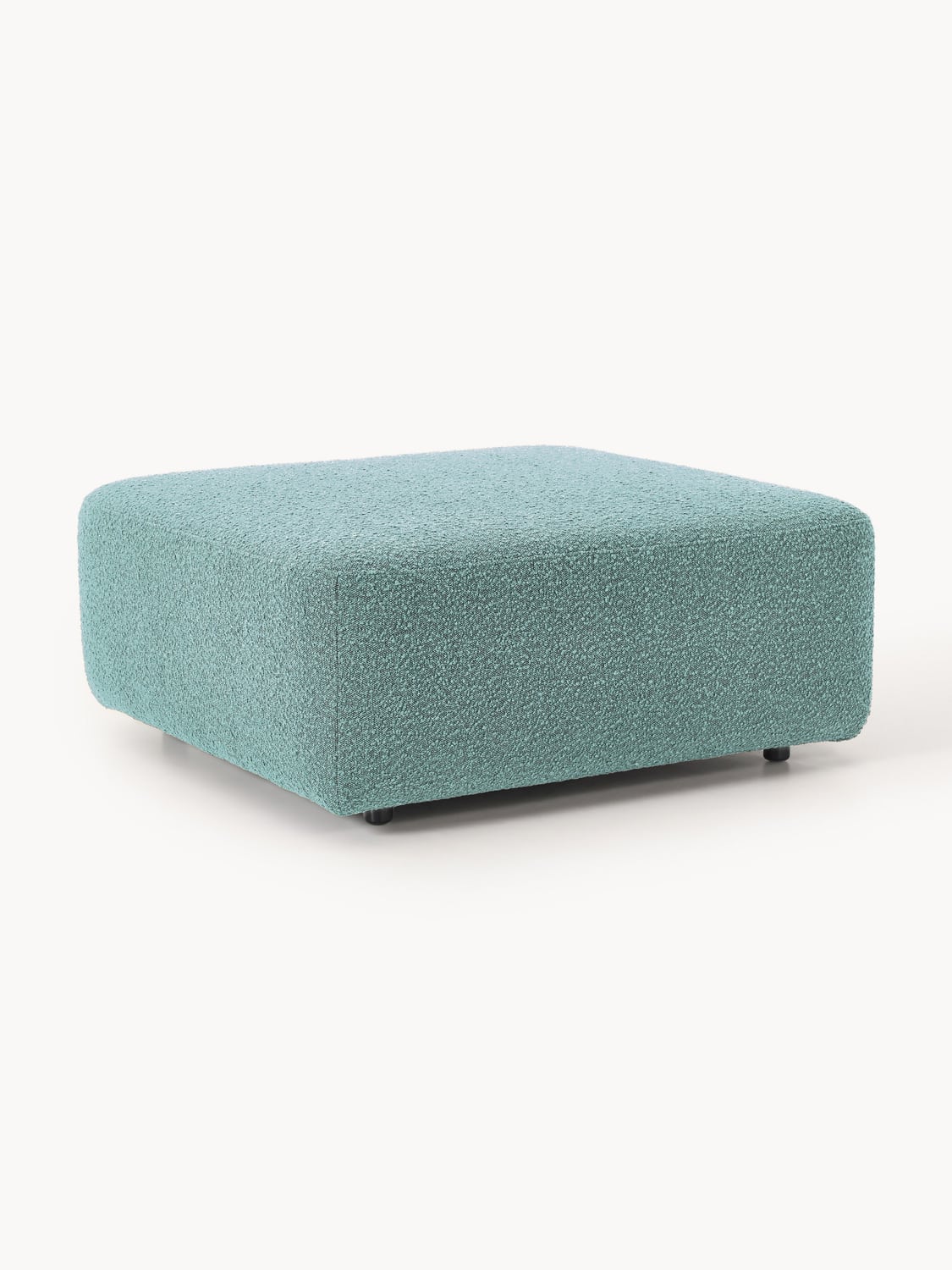 Anton Bouclé Sofa Ottoman — Grey