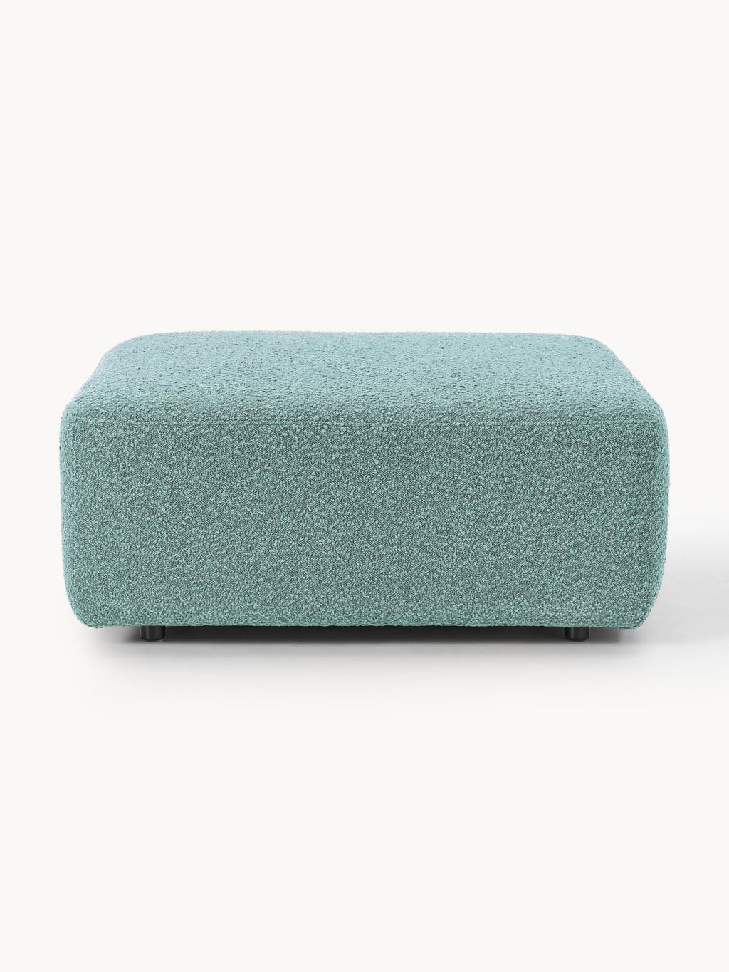 Anton Bouclé Sofa Ottoman — Grey