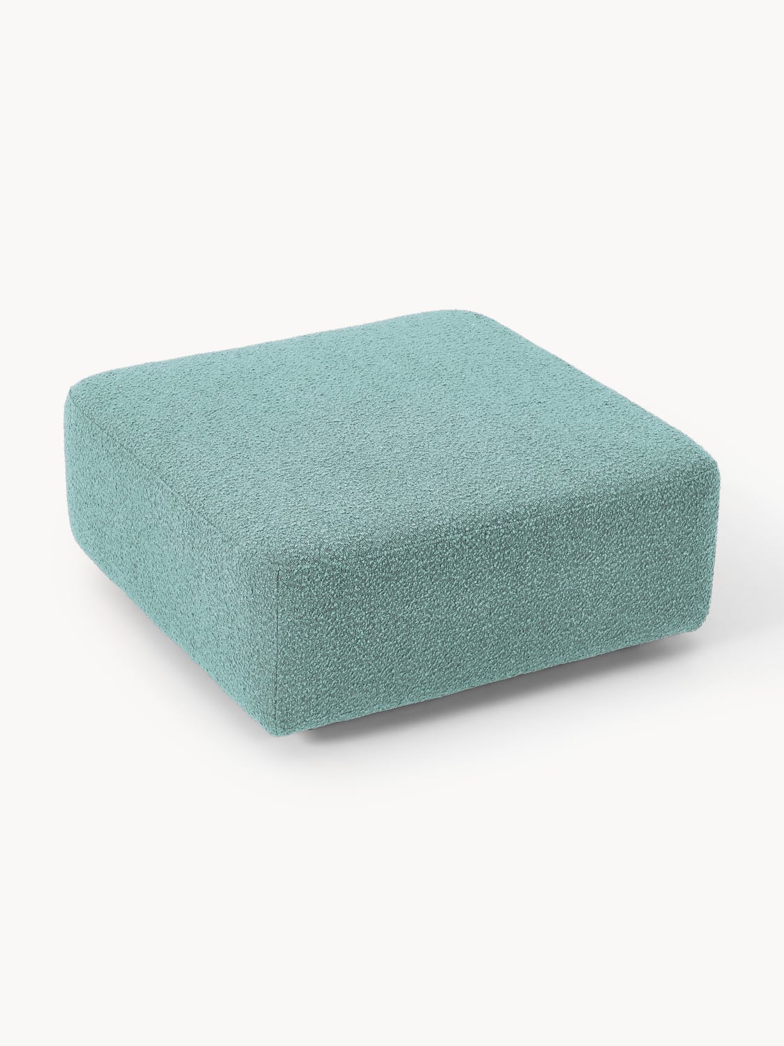 Anton Bouclé Sofa Ottoman — Grey