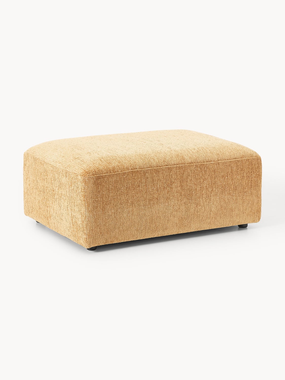 Melva Sofa Ottoman, B 99 x T 72 cm — Yellow