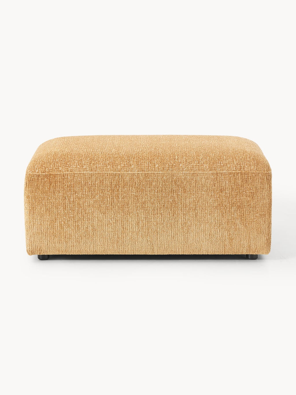 Melva Sofa Ottoman, B 99 x T 72 cm — Yellow