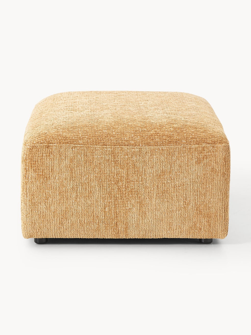 Melva Sofa Ottoman, B 99 x T 72 cm — Yellow