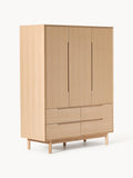 Cassy Wardrobe, 3-door — Sand